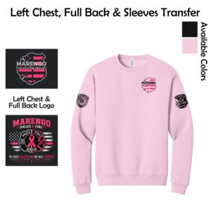 Marengo Fire/Police Breast Cancer Awareness Adult Crewneck Sweatshirt