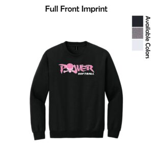 Power Softball Adult Crewneck Sweatshirt
