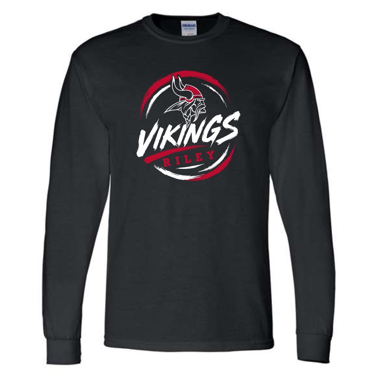 Riley Spiritwear 03 “Vikings Circle” Adult & Youth Long Sleeve T-Shirt - Image 2