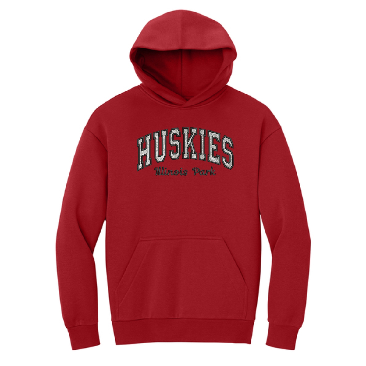 Illinois Park Embrodiery & Glitter Vinyl Adult District Heavyweight Fleece Hoodie (Oversized fit) - Image 3