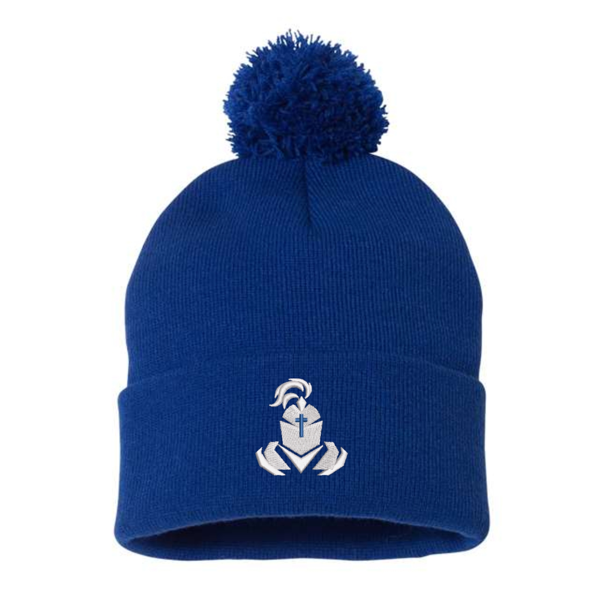 Immanuel Lutheran Sportsman Pom-Pom Cuffed Beanie - Image 2