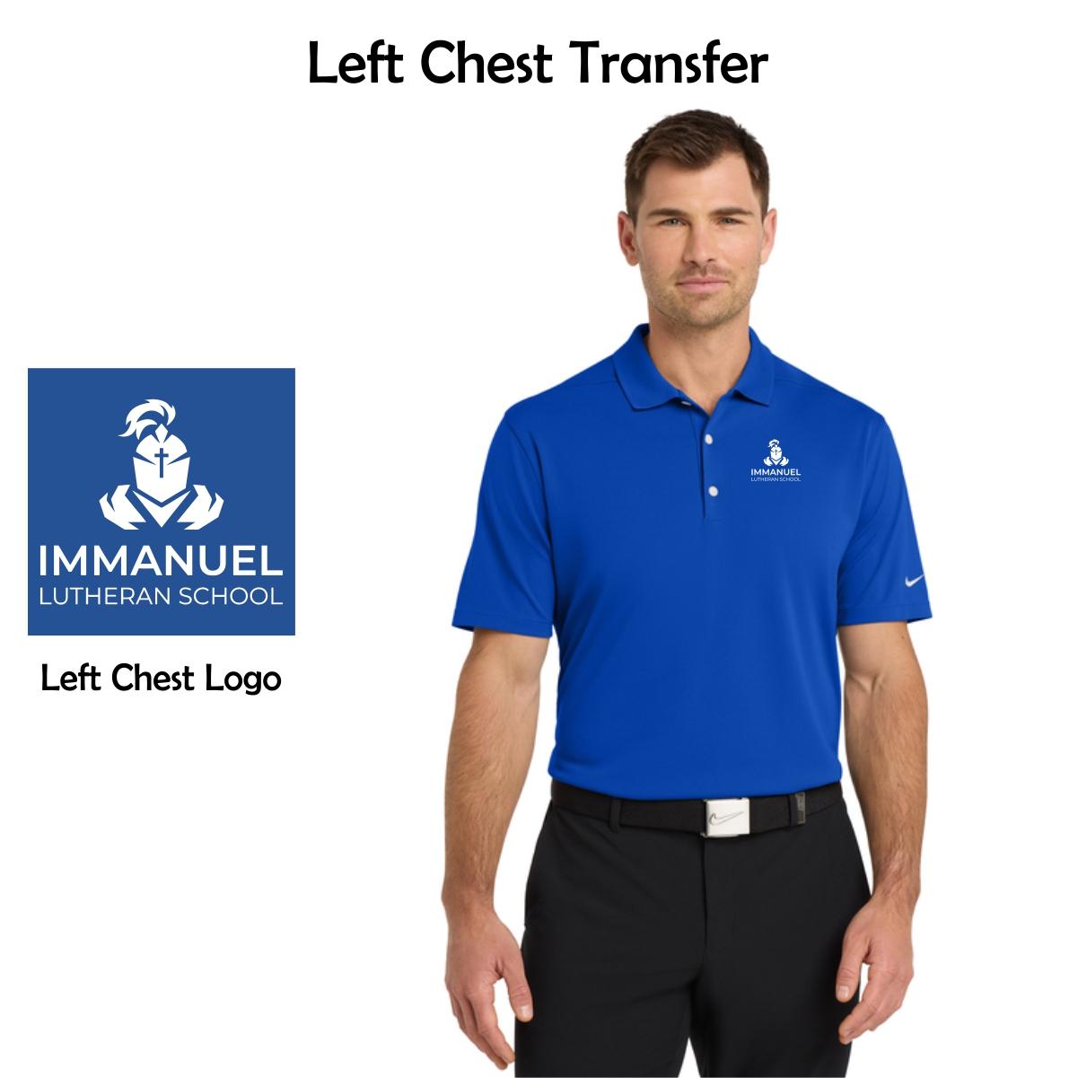 Immanuel Lutheran Adult Nike Dri-FIT Micro Pique 2.0 Polo