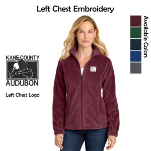 Kane County Audubon Ladies Plush Fleece Full-Zip Jacket