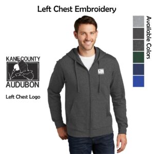 Kane County Audubon Fleece Full-Zip Hooded Sweatshirt