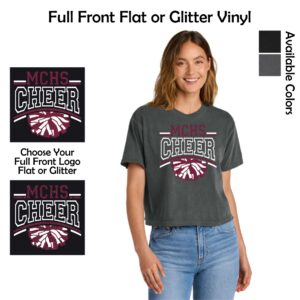 MCHS Cheer Ladies Heavyweight Boxy T-Shirt