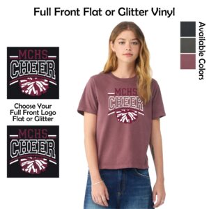 MCHS Cheer Ladies BELLA+CANVAS Heavyweight Garment-Dyed Tee