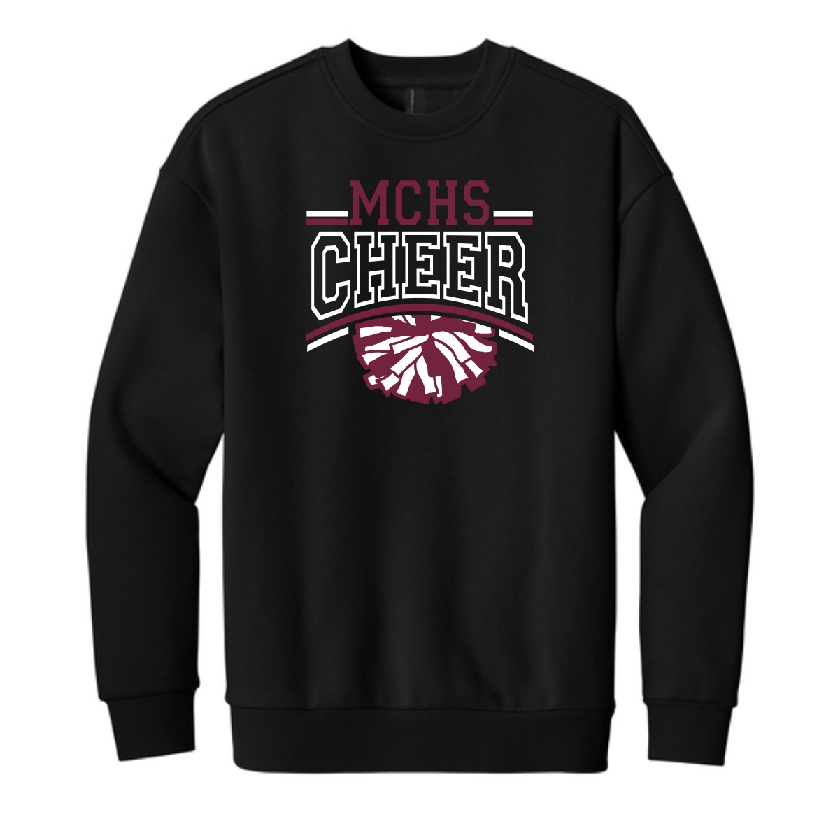 MCHS Cheer District Heavyweight Fleece Crew (Oversized fit) - Image 2
