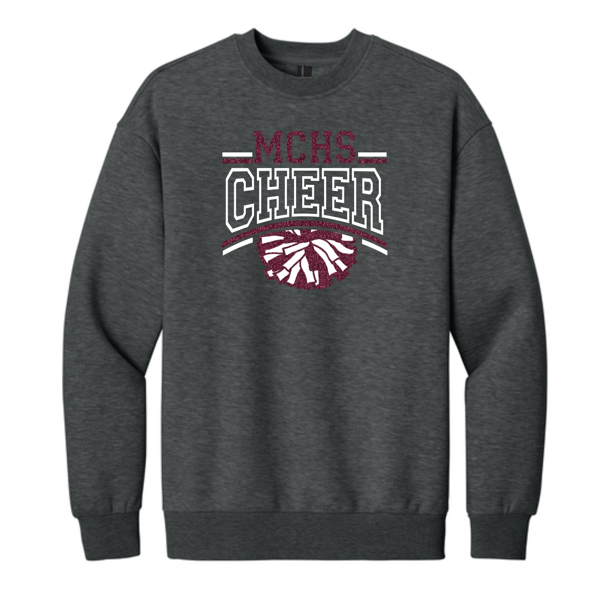 MCHS Cheer District Heavyweight Fleece Crew (Oversized fit) - Image 3