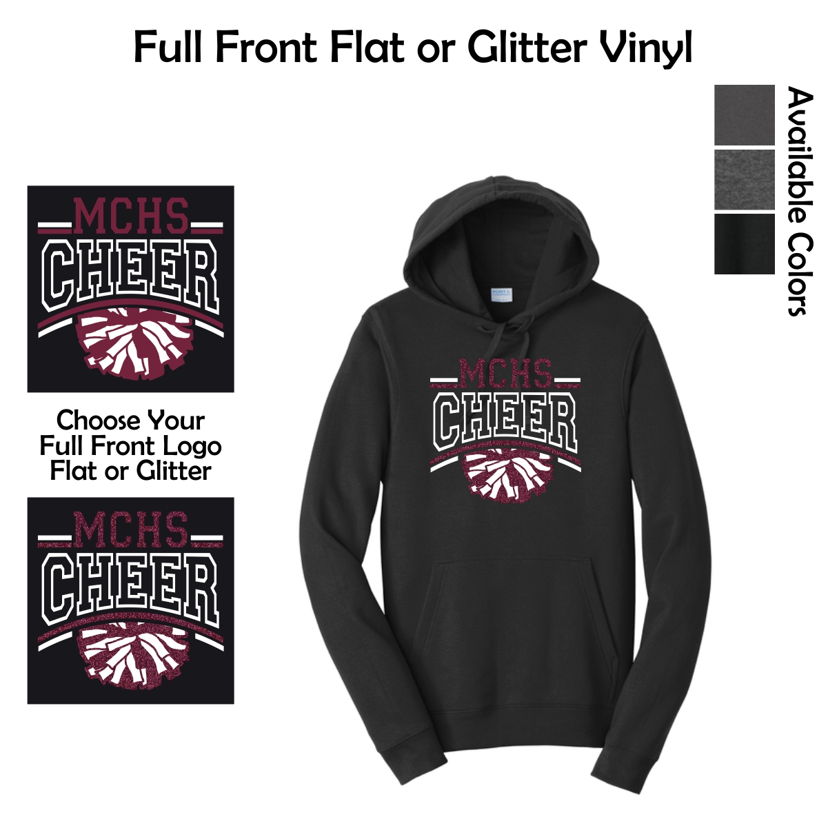 MCHS Cheer Pullover Hooded Sweatshirt