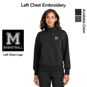 MCHS Girls Basketball Ladies Mercer+Mettle Soft Spacer 1/4-Zip