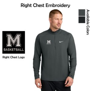 MCHS Girls Basketball Adult Nike 1/2-Zip