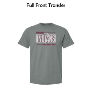 MCHS Girls Basketball Adult & Youth Garment-Dyed Heavyweight T-Shirt