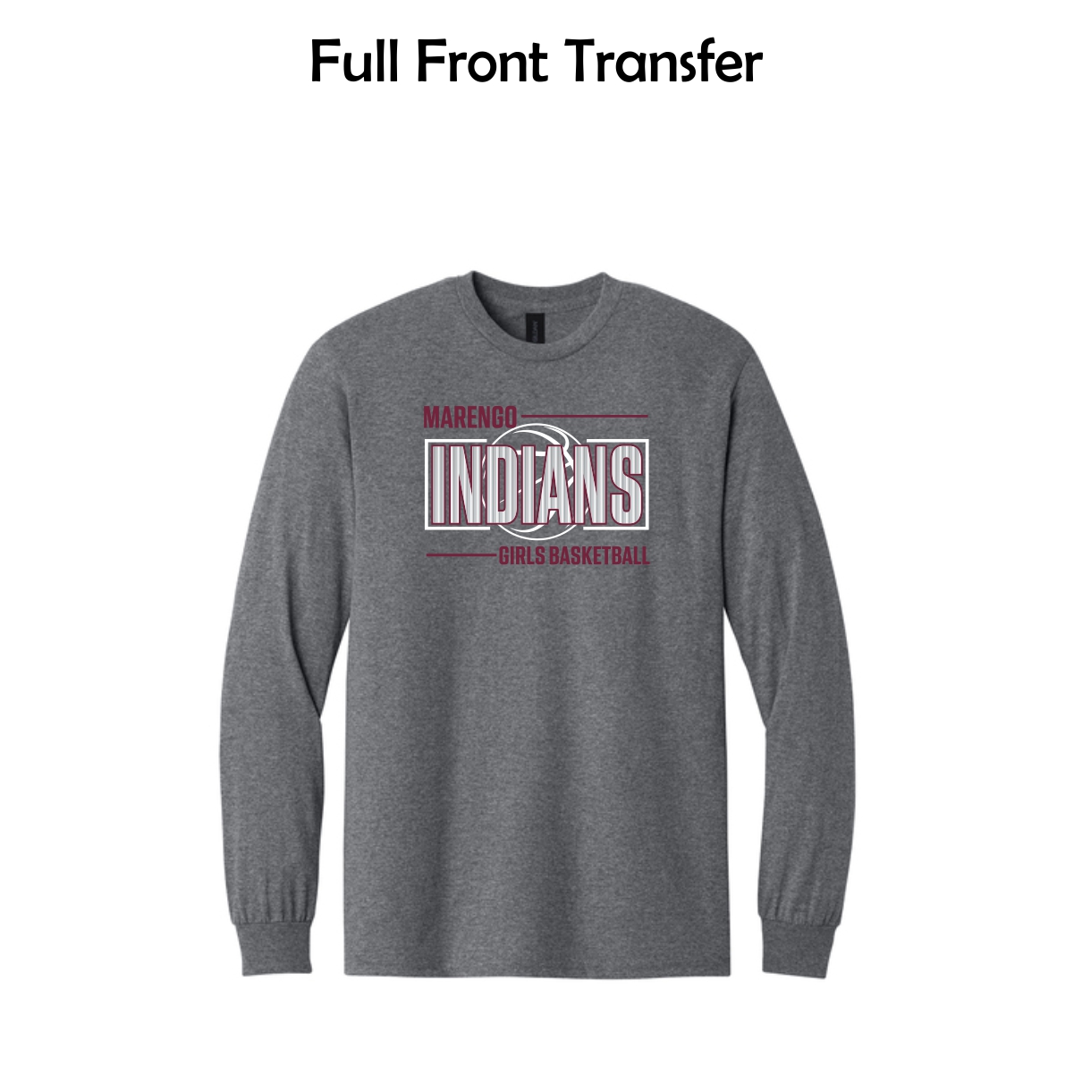 MCHS Girls Basketball Adult Long Sleeve T-Shirt