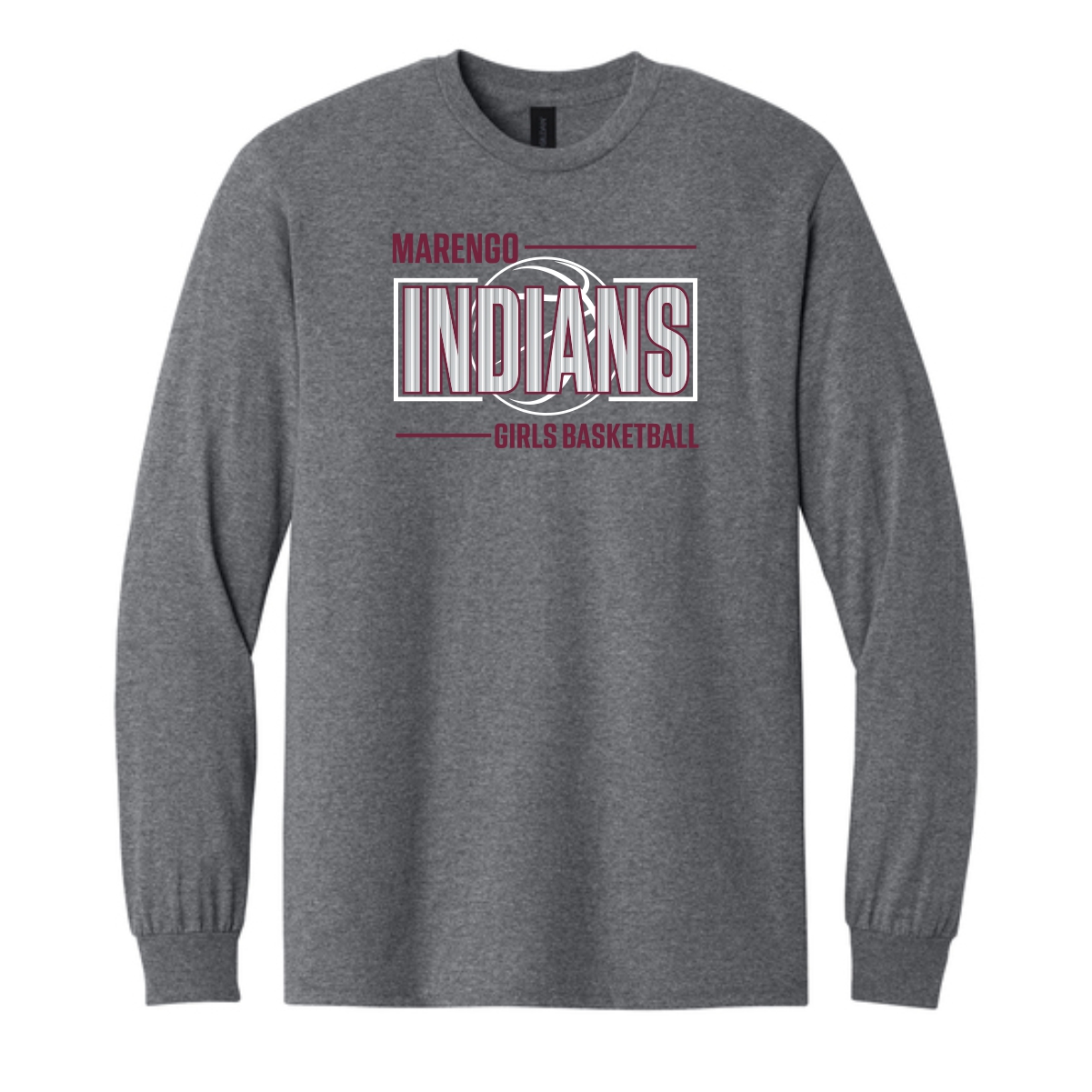 MCHS Girls Basketball Adult Long Sleeve T-Shirt - Image 2