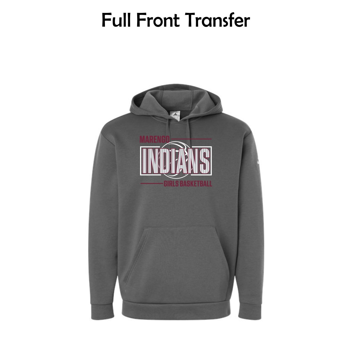 MCHS Girls Basketball Adult Adidas Hooded Sweatshirt