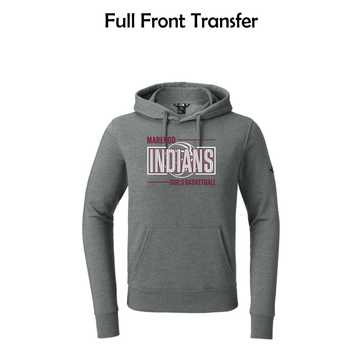 MCHS Girls Basketball Adult The North Face Pullover Hoodie