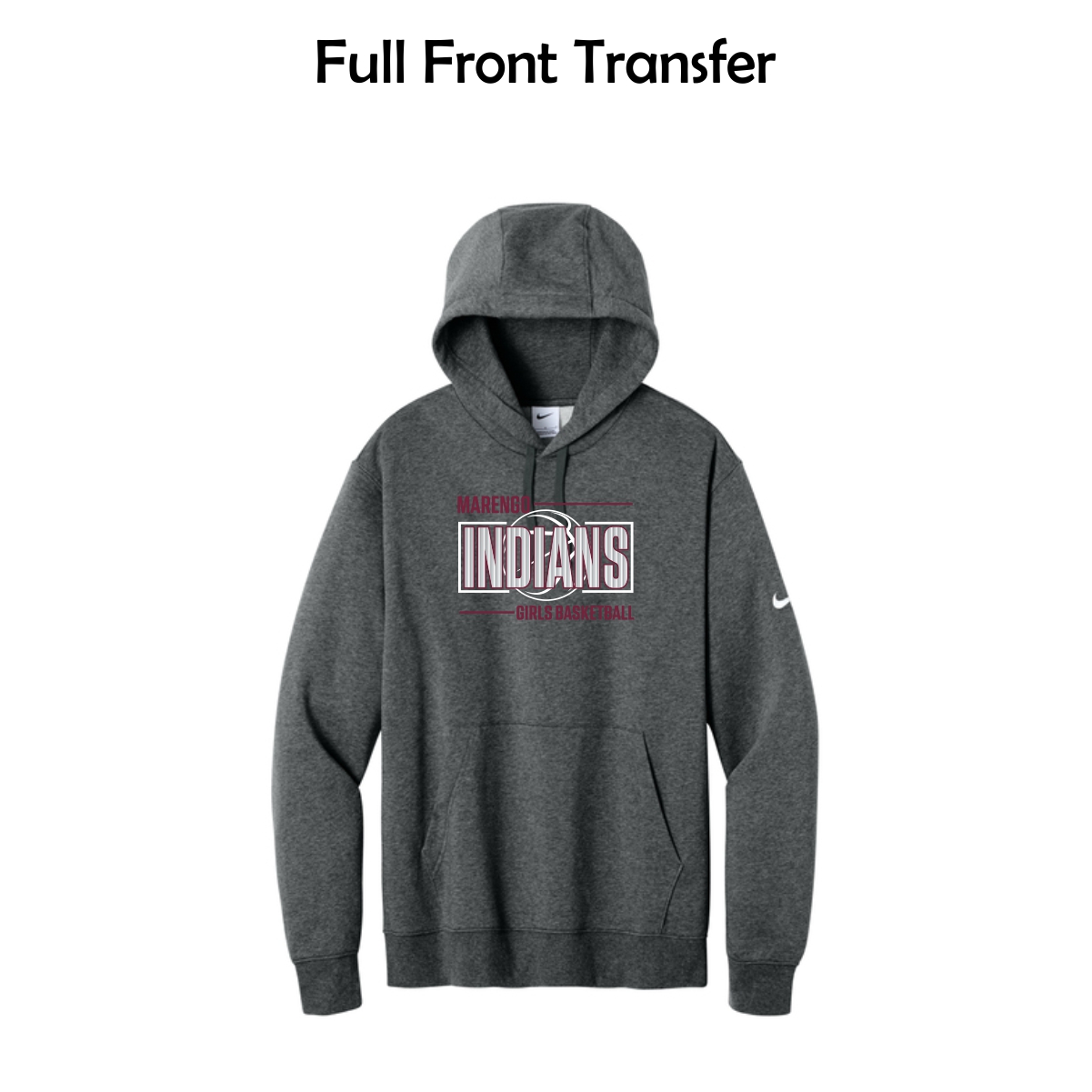MCHS Girls Basketball Adult Nike Pullover Hoodie