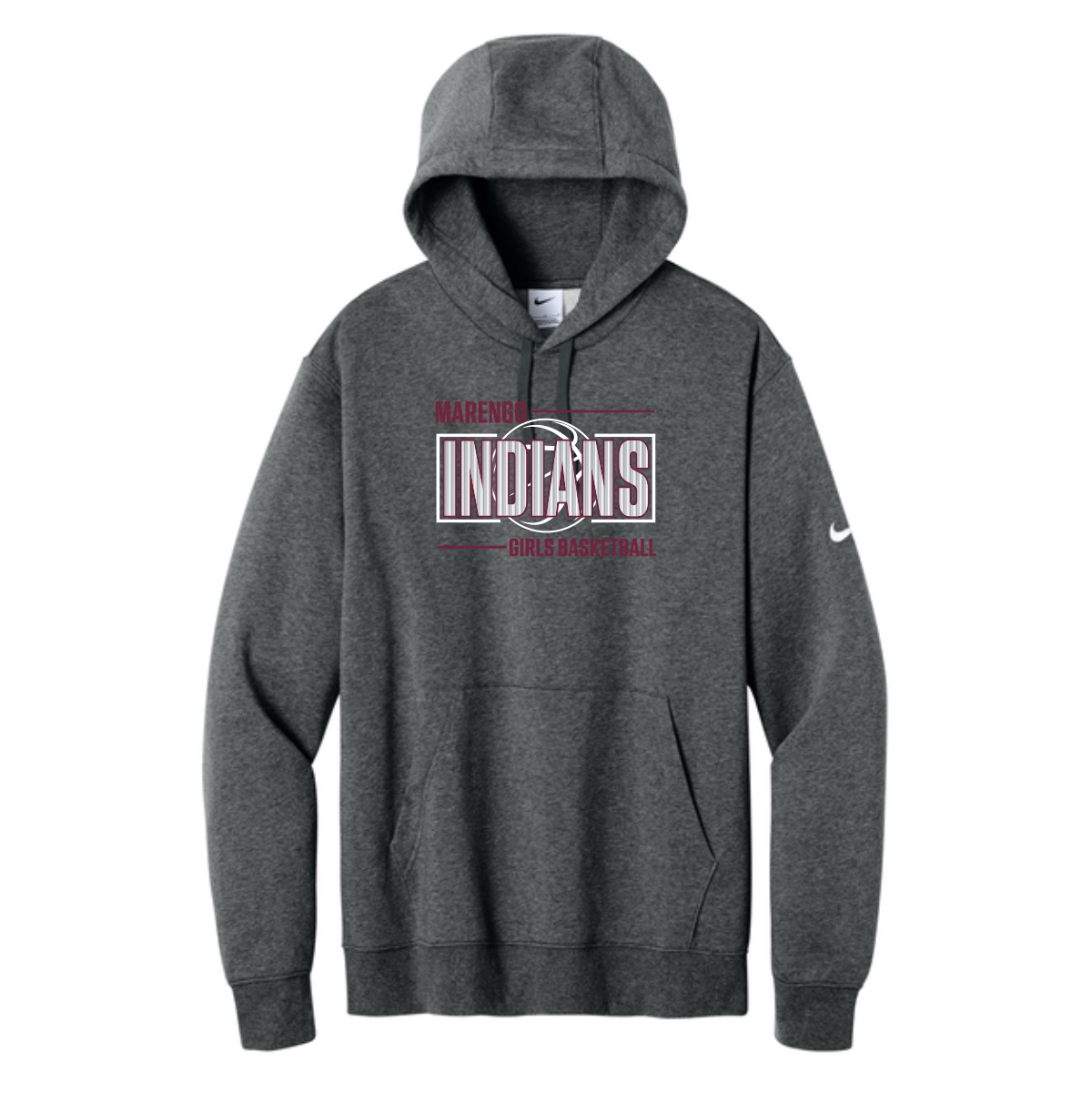 MCHS Girls Basketball Adult Nike Pullover Hoodie - Image 2