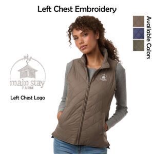 Main Stay Therapeutic Farm Ladies Vintage Diamond Quilted Vest
