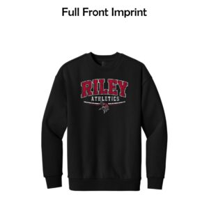 Riley Spiritwear 02 “Athletics” Adult District Heavyweight Fleece Crew (Oversized fit)