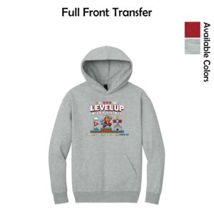 Riley Spiritwear 01 “Level Up” Adult District Heavyweight Fleece Hoodie (Oversized fit)
