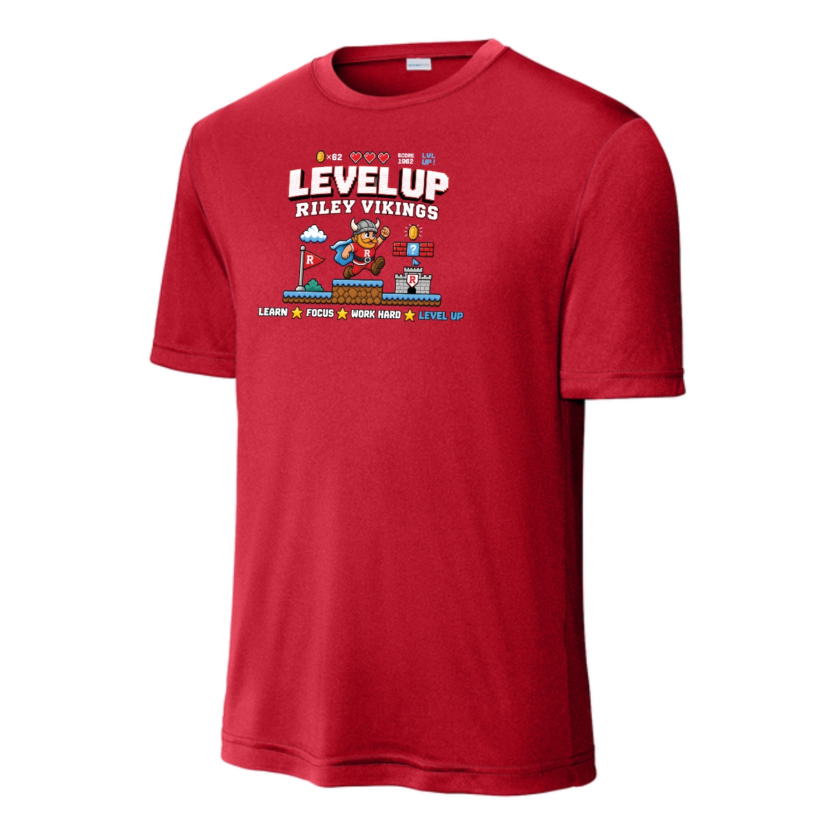 Riley Spiritwear 01 “Level Up” Adult & Youth Performance Tee - Image 3