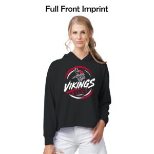 Riley Spiritwear 03 “Vikings Circle” Ladies Boxy Beach Fleece Hood