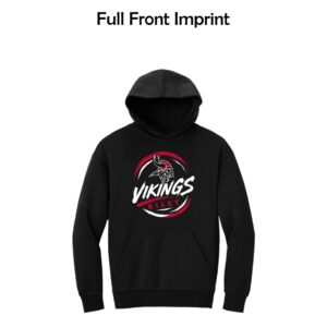 Riley Spiritwear 03 “Vikings Circle” Adult District Heavyweight Fleece Hoodie (Oversized fit)
