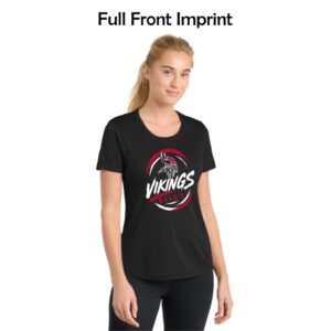 Riley Spiritwear 03 “Vikings Circle” Ladies Performance Tee