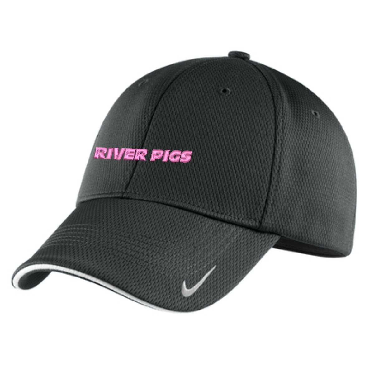 River Pigs Hockey Nike Dri-FIT Stretch Mesh Sandwich Bill Cap - Image 2