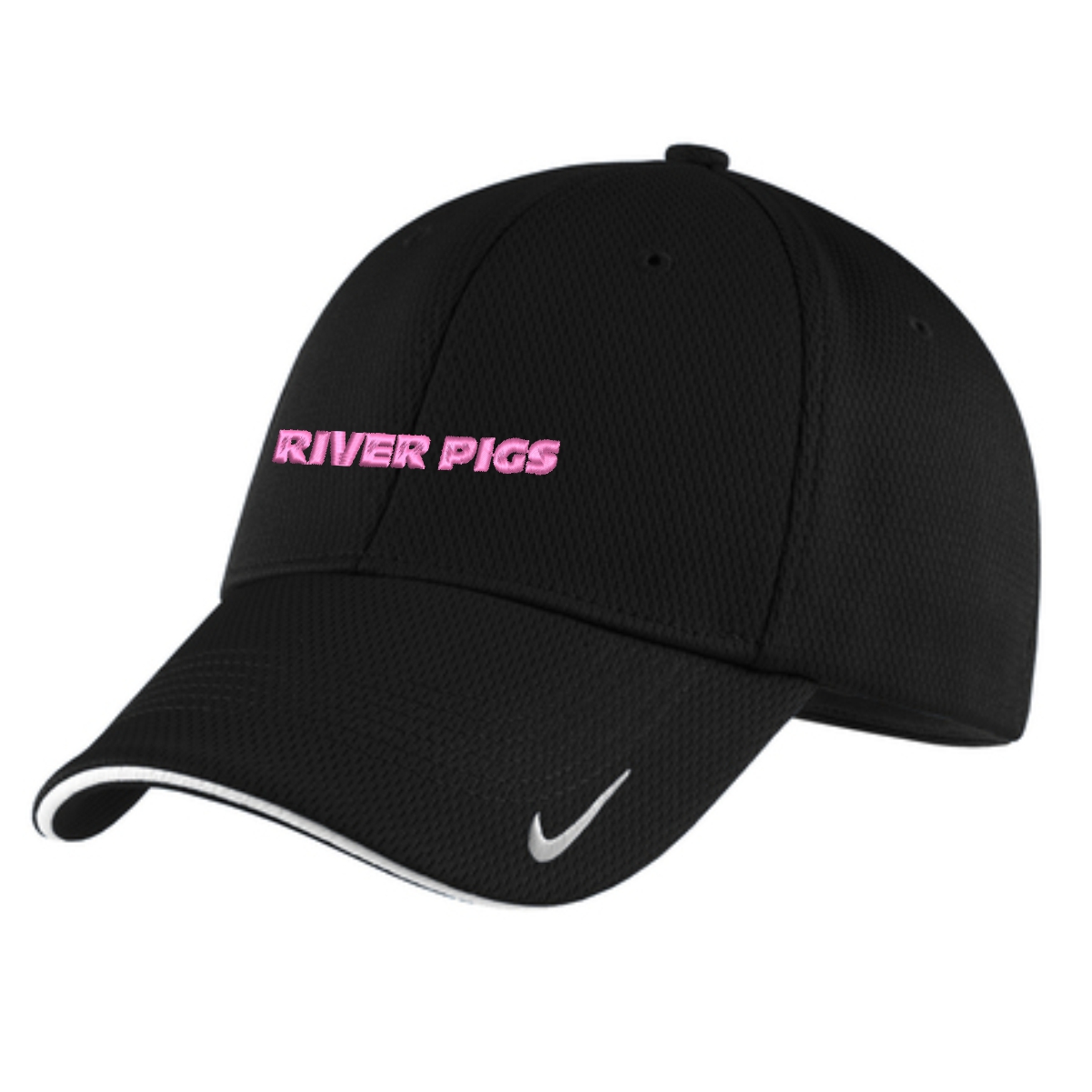 River Pigs Hockey Nike Dri-FIT Stretch Mesh Sandwich Bill Cap - Image 4