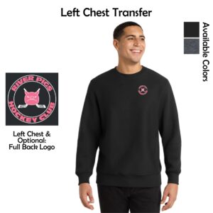 River Pigs Hockey Sport-Tek Super Heavyweight Crewneck Sweatshirt
