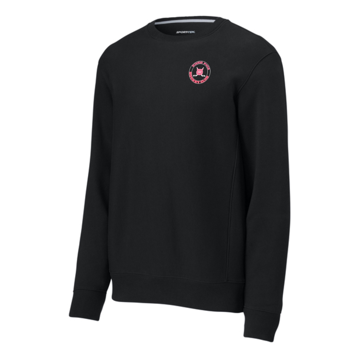River Pigs Hockey Sport-Tek Super Heavyweight Crewneck Sweatshirt - Image 2