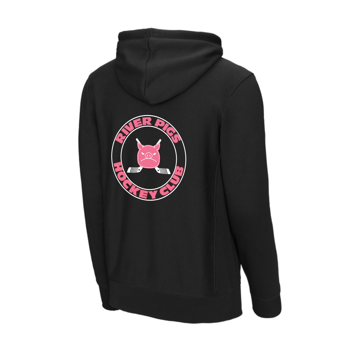 River Pigs Hockey Sport-Tek Super Heavyweight Pullover Hooded Sweatshirt - Image 3